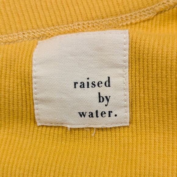 raised by water Yellow One Strap Ribbed Bodysuit XS - Picture 6 of 6